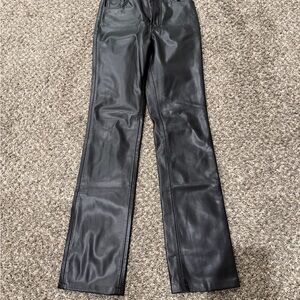 7 For All Mankind Women's Black Straight Leg Jeans